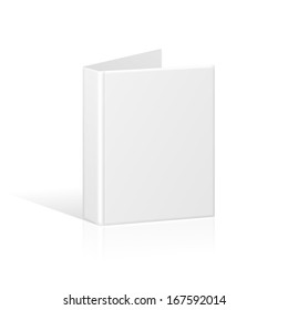 Blank Book Cover, Binder Or Folder Template. Raster Version