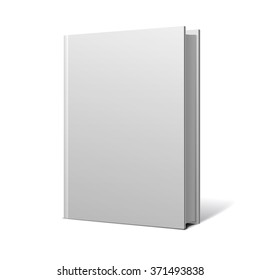 Blank White Vertical Hardcover Book Vector Stock Vector (Royalty Free ...