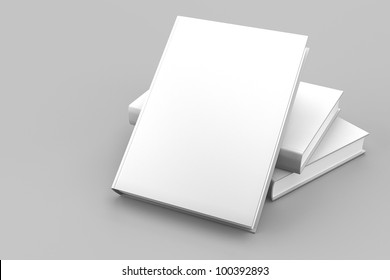 Blank Book Cover White Isolated