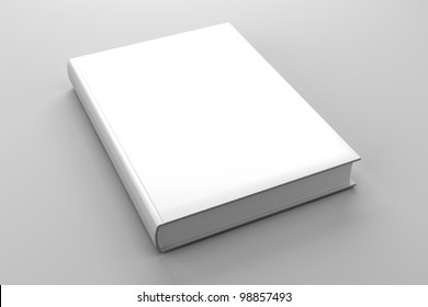 Blank Book Cover White Isolated