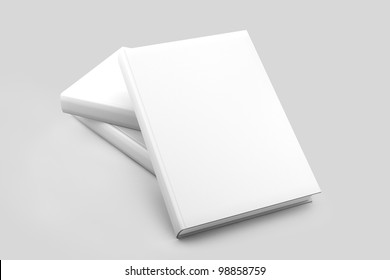 Blank Book Cover White Isolated