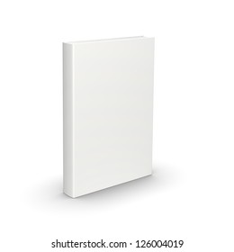 Blank Book On White Background