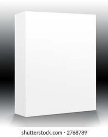 A blank box ready for your product - clipping paths and guides included for easy isolation of shapes and surfaces