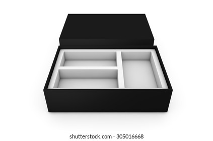 blank boxes isolated on white background