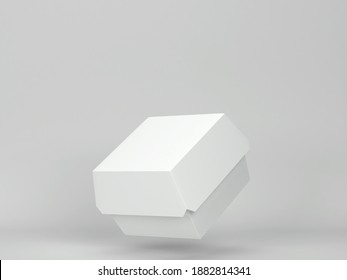 Blank Burger Packaging Box Mockup 3d Stock Illustration 1882814341 ...