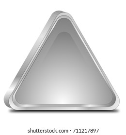 blank Button - 3D illustration