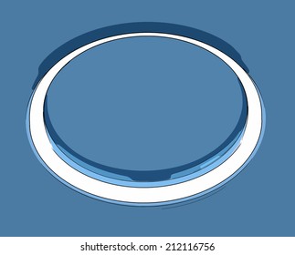 Blank  Button Or Switch Showing Copy space