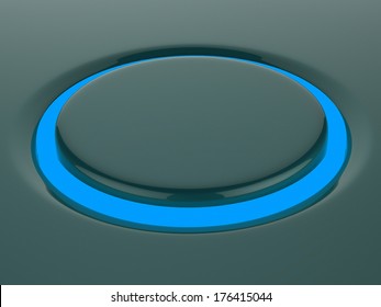 Blank  Button Or Switch Showing Copyspace