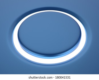 Blank  Button Or Switch Showing Copyspace