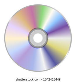 Blank Cd Dvd Disc Isolated On Stock Illustration 1842413449 | Shutterstock