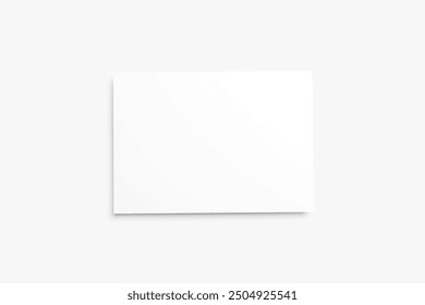 Blank Certificate Mockup Isolated on White Background