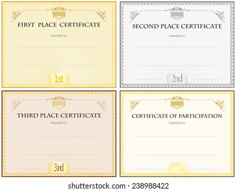 Blank Certificate Set