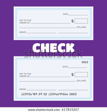 Blank check . Blank check template. Check 