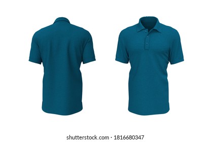 Blank Collared Shirt Mockup Template Front Stock Illustration ...