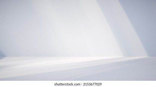 Blank colorful wall background and hard falling shadow. Applying shadows on the wall. 3D rendering. - Shutterstock ID 2153677029