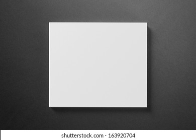 Blank Compact Disk Cover On Dark Background