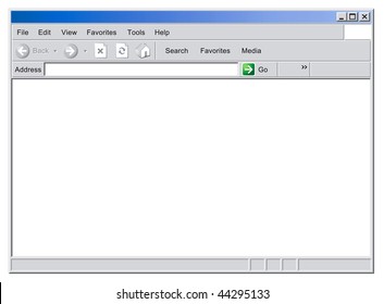 A Blank Computer Internet Browser Screen