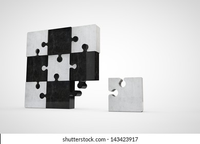 blank concrete jigsaw puzzle - Powered by Shutterstock