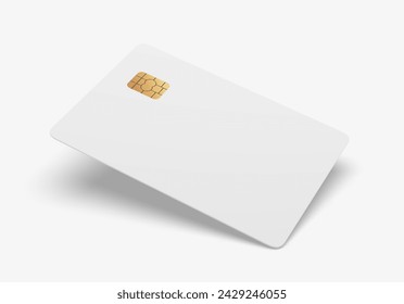 Blank credit card debit card template, 3d illustration. - Powered by Shutterstock