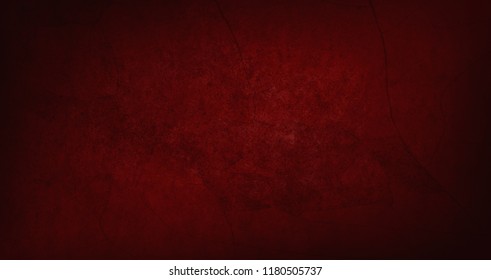 Blank Dark Red Texture Surface Background, Dark Corners, Abstract Architecture Material