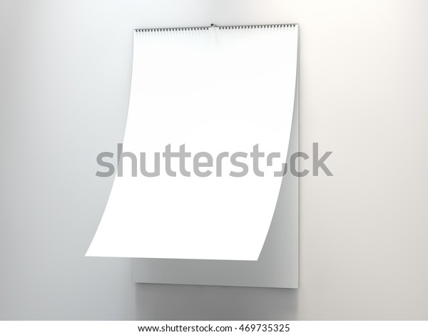 Blank Design Calendar Template Open Cover Stock Illustration 469735325 ...