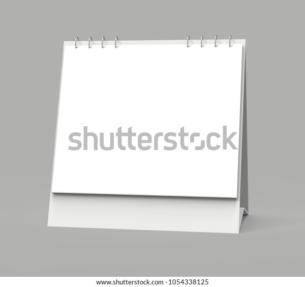 Blank Desk Calendar 3d Render Calendar Stock Illustration 1054338125