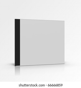 Blank disc box on gradient background