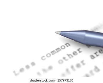 Blank Document Area Showing Copyspace White Background For Note