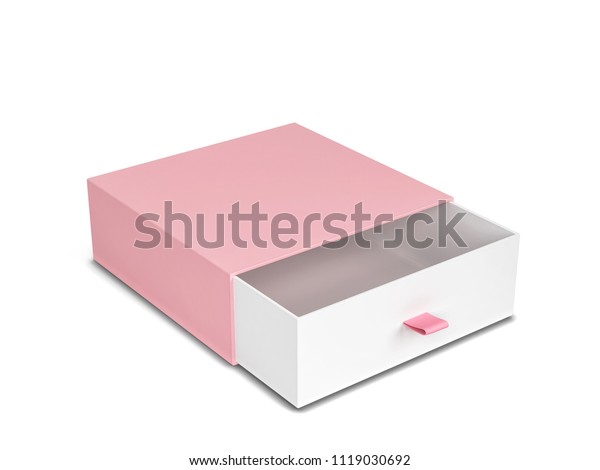 Download Blank Drawer Type Box Mockup 3d Stock Illustration 1119030692