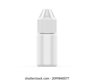 Blank Dropper bottle mockup ready for your branding mockup template isolated on white background, 3d illustration.