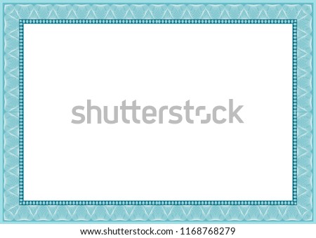 blank empty certificate diploma template design stock illustration