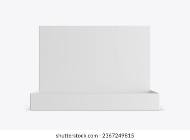 Blank Empty Product Display Tray, PDQ Display, 3d illustration.