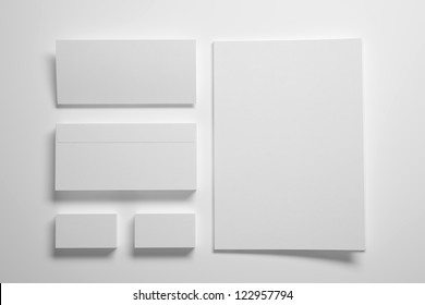 Blank Envelopes Business Card And Folder