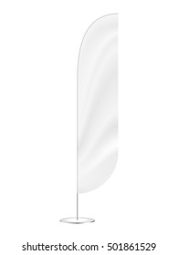 Blank Feather Flag. Beach Banner. Blade Flag