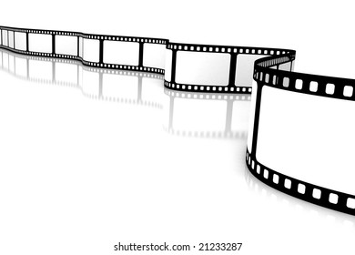 Vintage Film Strip Isolated On White Stock Illustration 784350193 ...