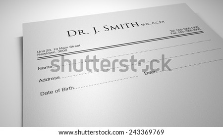 blank generic doctors prescription note three stock illustration generic doctors note