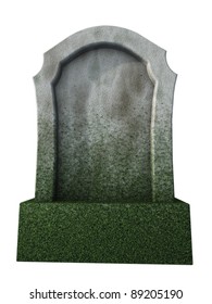 Blank Gravestone  - 3d Illustration