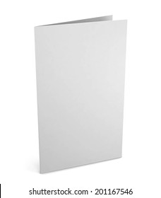 Blank greeting card. 3d illustration isolated on white background