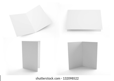 Blank Greeting Card Isolated On White