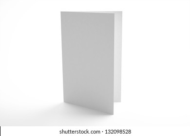 Blank Greeting Card Isolated On White