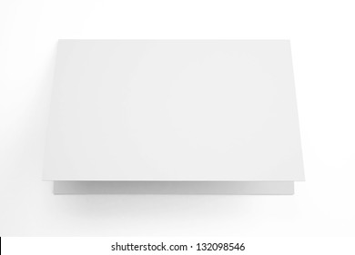 Blank Greeting Card Isolated On White