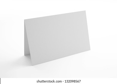 Blank Greeting Card Isolated On White