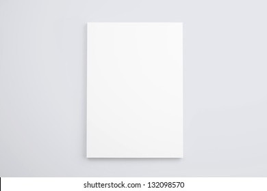 Blank Greeting Card Isolated On White