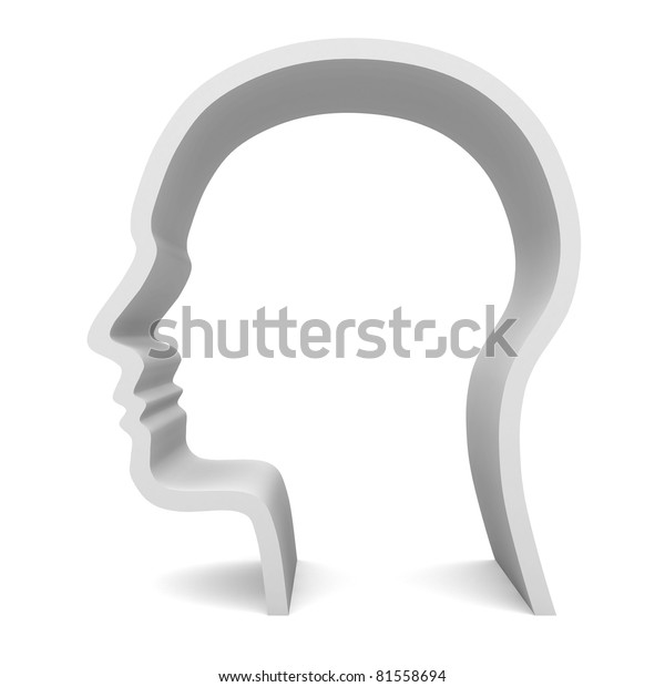 Blank Head Stock Illustration 81558694