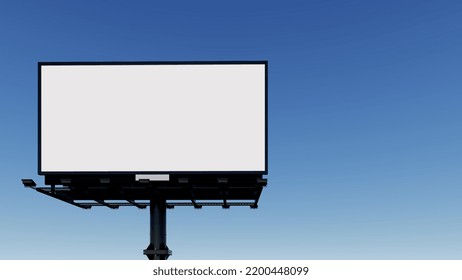 Blank hoarding for branding and advertising. 3d rendering. 3d illustration.