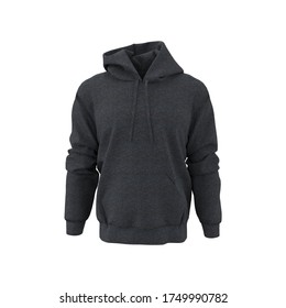 plain dark grey hoodie