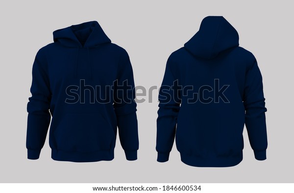 772 Dark Blue Hoodie Template Images, Stock Photos & Vectors | Shutterstock