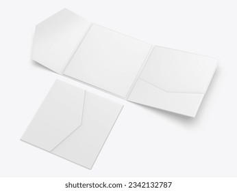 Blank invitation envelope mock up. 3d illustration.	 - Shutterstock ID 2342132787