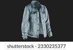 Blank jeans jacket, men