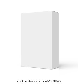 Blank Left Tilt White Tall Paper Stock Illustration 666378622 ...